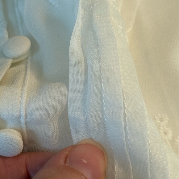 Lulus Time Well Spent White Maxi Dress Sz XL Embroidered Button Front Sleeveless - Picture 15 of 16